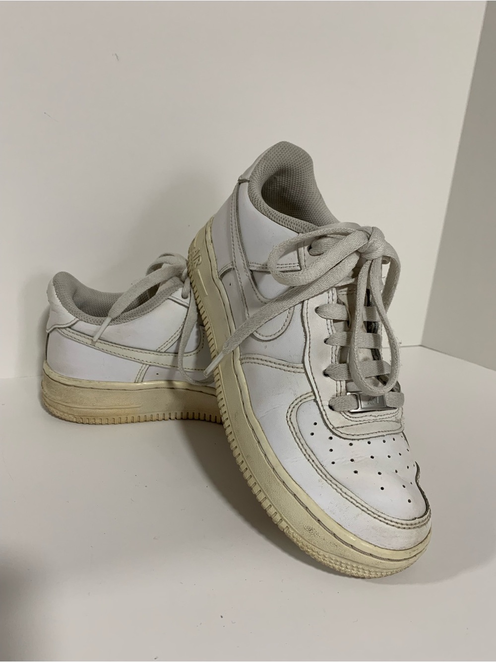 Nike Air Force 1 Women’s White Leather Sneakers 315